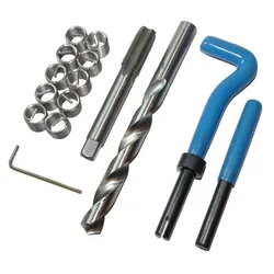 SATRA S-X38E Satz Gewindereparatur M10x1.25 Gewinde Set 15 tlg. inkl. Bohrer