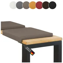 lycce Bankauflage Klemmkissen 40 x 35 cm Taupe