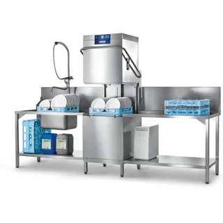 Hobart Haubenspülmaschine PROFI AMXR-10B mit Abwasser-Wärmerückgewinnung