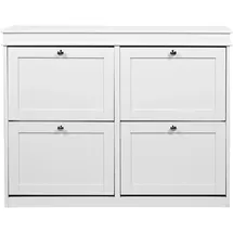 hjh living Estha 40 104 x 24 x 82 cm 40 Schuhklappen weiß / weiß