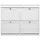 hjh living Estha 40 104 x 24 x 82 cm 40 Schuhklappen weiß / weiß