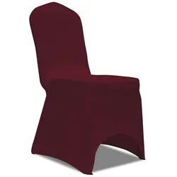 vidaXL Stretch-Stuhlhussen 100 Stk. Bordeauxrot