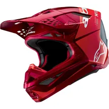 Alpinestars Supertech S-M10 Flood Motocrosshelm - Neon-Rot/Rot/Weiß - M