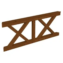 SKANHOLZ Skan Holz Brüstung Andreaskreuze zu Pavillion Lyon-Größe 3 nussbaum