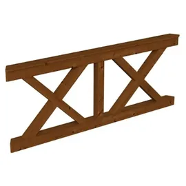 SKANHOLZ Skan Holz Brüstung Andreaskreuze zu Pavillion Lyon-Größe 3 nussbaum