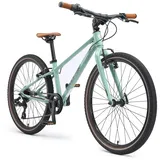 Bikestar Leichtgewicht 9 kg Kinder Jugend Fahrrad Aluminium ab 8-9 Jahre | 24 Zoll 8 Gang Shimano Schaltung Ultra Leicht | Grün Grün 30 CM