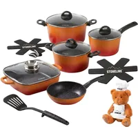 STONELINE Kochgeschirr-Set 15-tlg. 18 cm rund + 20 cm rund + 24 cm rund
