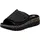 Rieker Pantolette RIEKER, Damen, Gr. 42, schwarz, Lederimitat, unifarben, Schuhe Pantolette, Sommerschuh, Klettschuh, Hausschuh, Plateau, mit Klettverschluss, Topseller