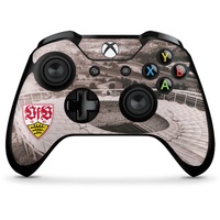 Skin kompatibel mit Microsoft Xbox One X Controller Folie Sticker VfB Stuttgart Offizielles Lizenzprodukt Stadion
