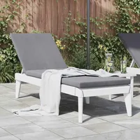 VidaXL Sonnenliege 186X60X29 Cm Pp Weiß