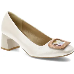 Weiße Pumps Espirito Elegante Damenschuhe, 36