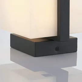 LINDBY Außenwandleuchte Aluminium 14,0 cm spritzwassergeschützt schwarz