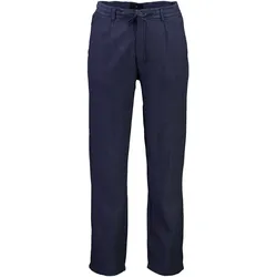 Leinenhose JUNK DE LUXE "JUNK de LUXE Leinenhose", Herren, Gr. XL, blau (navy), Oberstoff: 55% Baumwolle, 45% Leinen, relaxed fit, Hosen