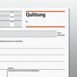 SIGEL Quittung A6/2x50BL QU625