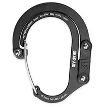 Gear Aid Heroclip Karabiner Schwarz/Silber