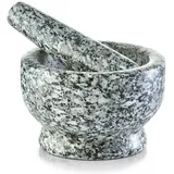 Zeller Mörser mit Stößel Granit Ø 13 x 8 cm grau