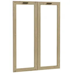XORA Glas Türen Set GOLDSBORO - B/H/T ca. 79,40x108,50x1,50