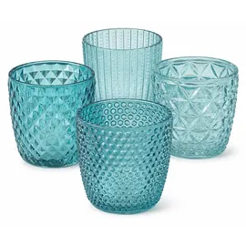 Boltze Windlicht Marilu Glas Türkis