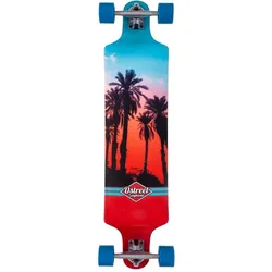 D Street Drop-Down-Longboard Hawaiian ROT|BLAU 38