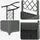 vidaXL Hochbeet mit Rankgitter und Dach 125 x 40 x 138 cm Hellgrau