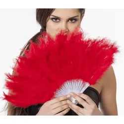 Roter 20er Jahre Glamour Fächer - OS