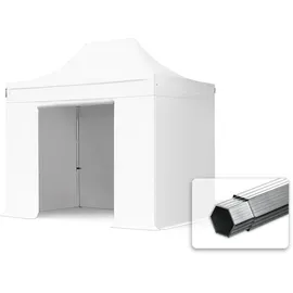 TOOLPORT Faltpavillon 3 x 2 m inkl. 4 Seitenteile Weiß