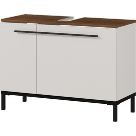 Casavanti Waschbeckenunterschrank Yonkers, Kaschmir/ Metall, 2 Fächer, 80x59x34 cm (BxHxT)