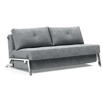 INNOVATION LIVING TM Schlafsofa Cubed Klappsofa, hochwertige Schlaffunktion, Design und extra Komfort, Frontauszug, sehr platzsparend, abgewinkelt Sitzen, waagerecht liegen grau