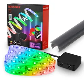 Briloner LED Band Pimp your Panel Starter-Set Fernbedienung Dimmbar RGB+W 2,6 m