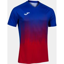 Joma Kurzes Manga Camiseta T-Shirt Tiger Iv Rojo Royal Erwachsene M