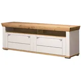 Harper WORCHESTER TV-Lowboard 165x61x53 cm Eiche/Metall