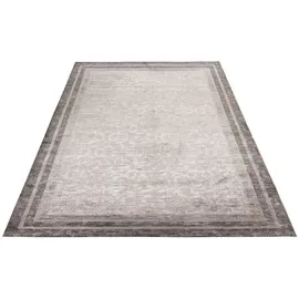 OBSESSION Webteppich My Eden of Obsession, Grau, Beige, Textil, Bordüre, rechteckig, 160x230 cm, für Fußbodenheizung geeignet, in verschiedenen Größen erhältlich, lichtunempfindlich, vegan, Teppiche & Böden, Teppiche, Moderne Teppiche