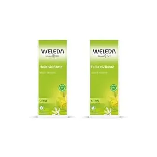 WELEDA Huile corporelle vivifiante au citrus Pour La Peau 2x100 ml
