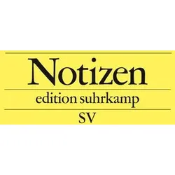 Notizbuch edition suhrkamp gelb