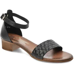 Schwarze Sandalen Lemar Bequeme Lederschuhe, 38