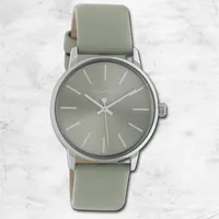 Oozoo Damen Armbanduhr Timepieces Analog Leder grün UOC10723