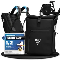MIVELO 3in1 Fahrradtasche Gepäckträger schwarz