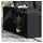 vidaXL Outdoor-Regale 2 Stk. Schwarz Poly Rattan