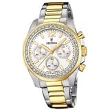 Festina Damenuhr Edelstahl silber gold Festina Boyfriend Armbanduhr D2UF20607/1 - Silber