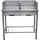 Westerholt Grilltisch aus Edelstahl silber