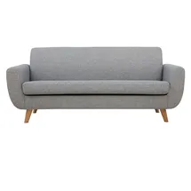 miliboo - Skandinavisches 3-sitzer-sofa In Hellgrau Und Holz Pure