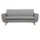 miliboo - Skandinavisches 3-sitzer-sofa In Hellgrau Und Holz Pure