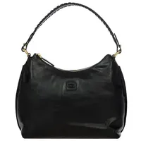BRIC'S Volterra Schultertasche Leder 32 cm schwarz