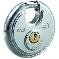 BASI 6100-7001-703 Vorhängeschloss 70mm gleichschließend 703 Silber Schlüsselschloss
