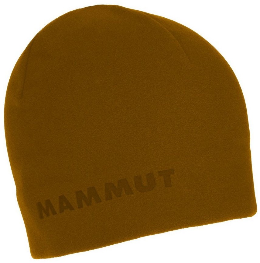 Mammut Fleecemütze Fleece Beanie mit MAMMUT - Schriftzug braun