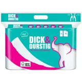 Hakle Dick & Durstig Küchenrollen Zellstoff 2-lagig hochweiß 1 Pack = 24 Rollen