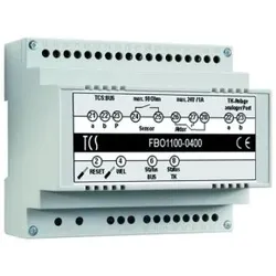 TCS FBO1110-0400 Interface (TKI) für die Anbindung an TK-Anlagen über analogen Port, bis zu 64 Rufziele (16-stellige Rufnummer), Hutschiene 6 TE,