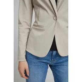 ICHI IHKATE BL Damen Blazer Kurzblazer Jacke Ein-Knopf-Blazer mit Stretch und Reverskragen, Größe:XXL, Farbe:Doeskin (151308)