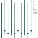 Vevor 10er-Set Zaunpfosten 213,36cm Weidezaunpfahl Zaunpfahl Metallzaunpfosten