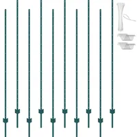 Vevor 10er-Set Zaunpfosten 213,36cm Weidezaunpfahl Zaunpfahl Metallzaunpfosten